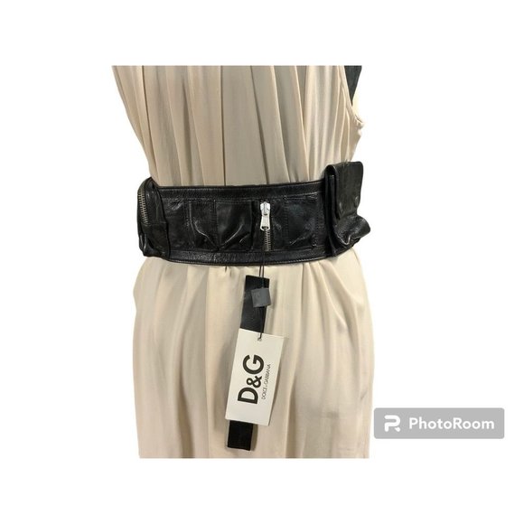 NWT Dolce & Gabbana Elastic Belt Bag with Pockets size small - Picture 9 of 10